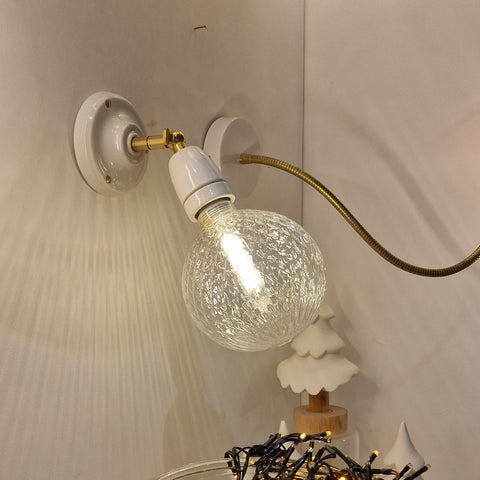 Applique ou Plafonnier orientable en Porcelaine Blanche - La Quincaillerie Remoise