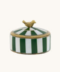 Boîte A Bijoux Lola Vert & Blanc - La Quincaillerie Remoise