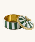 Boîte A Bijoux Lola Vert & Blanc - La Quincaillerie Remoise