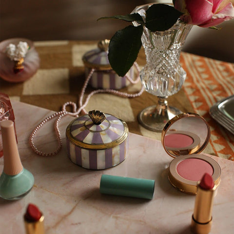 Boîte A Bijoux Scarlett Lilas - La Quincaillerie Remoise