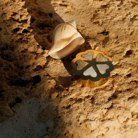 Boîte Coeur Nacré Honey - La Quincaillerie Remoise