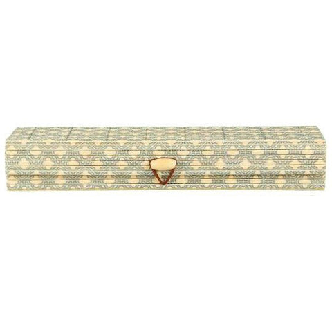 Boite en bambou longue avec couvercle rabattable - La Quincaillerie Remoise