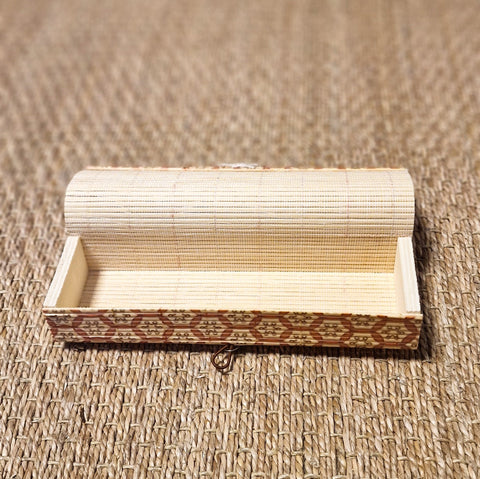 Boite en bambou longue avec couvercle rabattable - La Quincaillerie Remoise