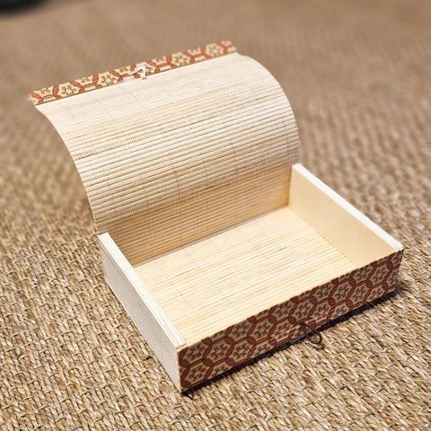 Boite en bambou rectangulaire avec couvercle rabattable - La Quincaillerie Remoise