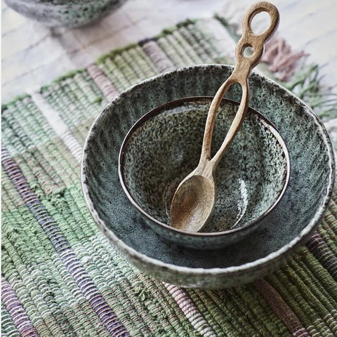 Bol en Grés Vert Pétrole - La Quincaillerie Remoise