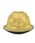 Bougeoir Photophore En Porcelaine Blanche Cerf - La Quincaillerie Remoise