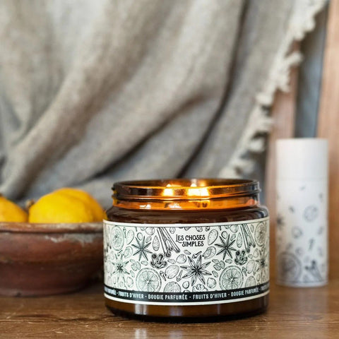 Bougie 3 Mèches Fruits d'Hiver - La Quincaillerie Remoise