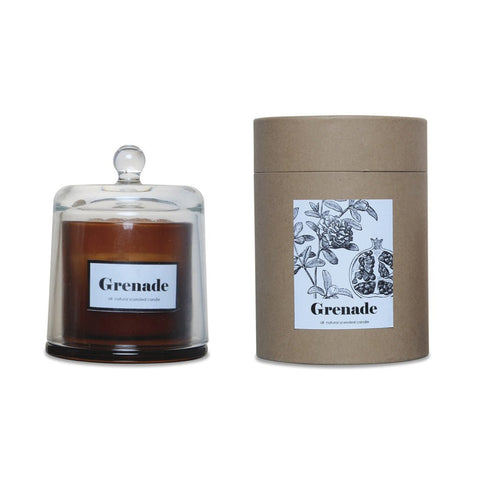 Bougie cloche ambre grenade acidulée - La Quincaillerie Remoise