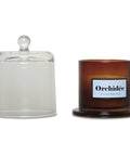 Bougie cloche ambre orchidée blanche - La Quincaillerie Remoise