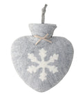 Bouillotte grise Flocon de Neige blanc - La Quincaillerie Remoise