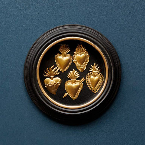 Cadre Rond 5 Ex - votos Dorés - La Quincaillerie Remoise