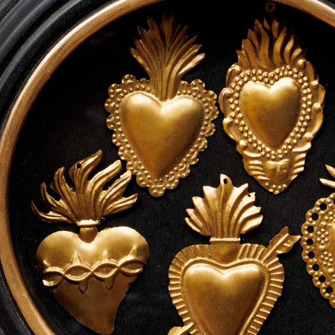 Cadre Rond 5 Ex - votos Dorés - La Quincaillerie Remoise