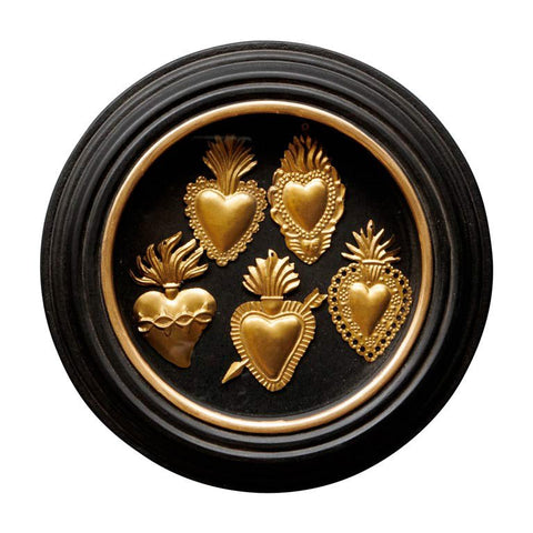 Cadre Rond 5 Ex - votos Dorés - La Quincaillerie Remoise