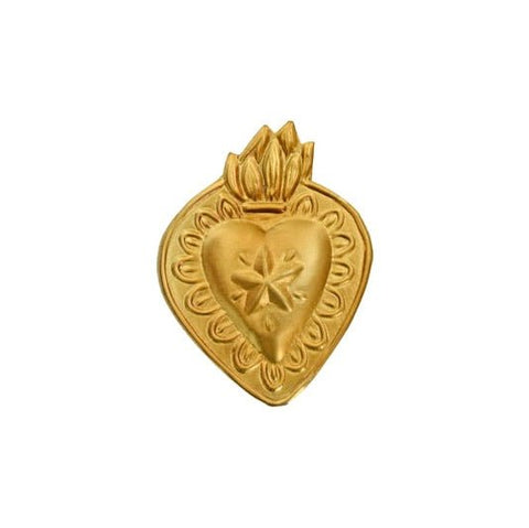 Ex - voto Cœur Etoile Or Petit - La Quincaillerie Remoise
