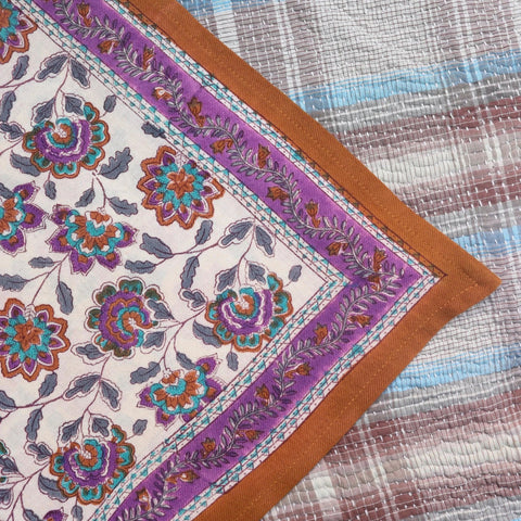 Foulard grand format Berry Améthyste - La Quincaillerie Remoise