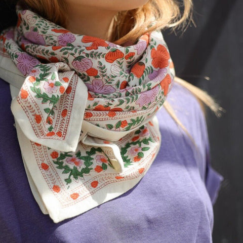 Foulard grand format Ellis Clémentine - La Quincaillerie Remoise