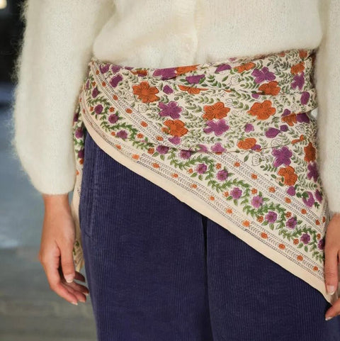 Foulard grand format Ellis Violette - La Quincaillerie Remoise