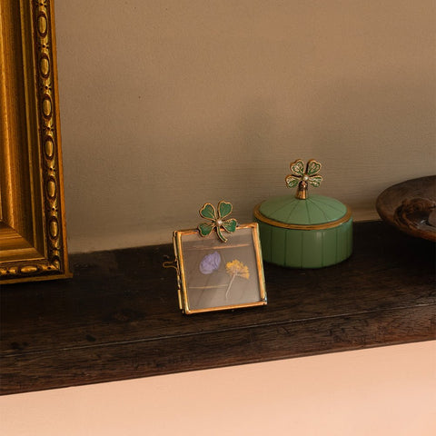 Mini Cadre Photo Trèfle Porte bonheur - La Quincaillerie Remoise