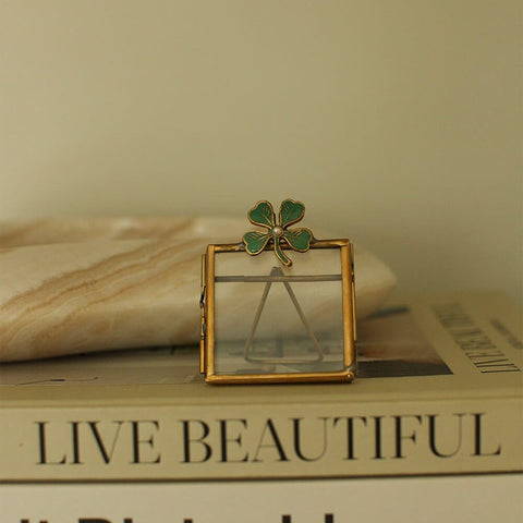 Mini Cadre Photo Trèfle Porte bonheur - La Quincaillerie Remoise