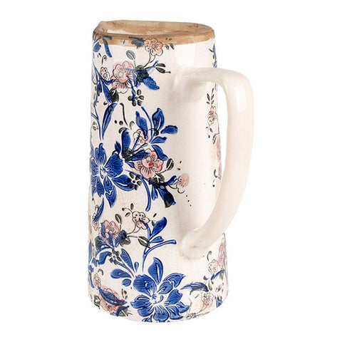 Pichet Décoratif Fleurs Bleues 2L - La Quincaillerie Remoise
