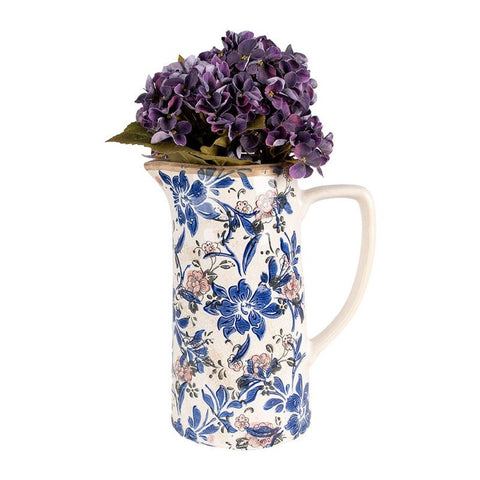 Pichet Décoratif Fleurs Bleues 2L - La Quincaillerie Remoise