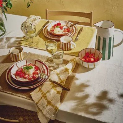 Pichet Porcelaine Mykonos Vert - La Quincaillerie Remoise