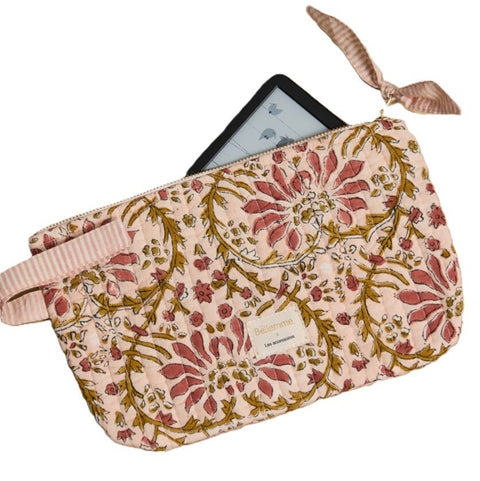 Pochette Palmyre Rose Poudré M - La Quincaillerie Remoise