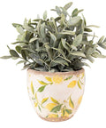 Pot de fleurs Céramique Citron 13x11 - La Quincaillerie Remoise