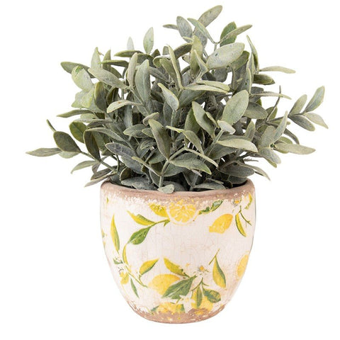 Pot de fleurs Céramique Citron 13x11 - La Quincaillerie Remoise