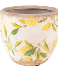 Pot de fleurs Céramique Citron 13x11 - La Quincaillerie Remoise