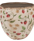 Pot de fleurs Céramique Fraises - La Quincaillerie Remoise