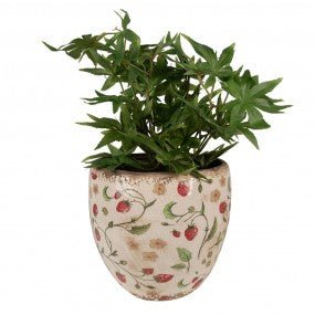 Pot de fleurs Céramique Fraises - La Quincaillerie Remoise