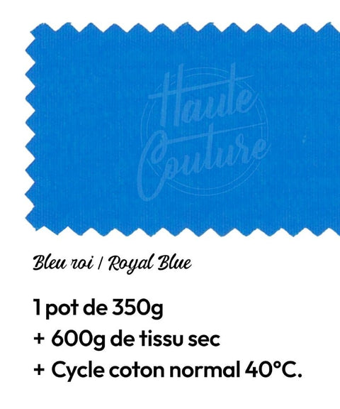 Teinture Textile Bleu Roi - La Quincaillerie Remoise