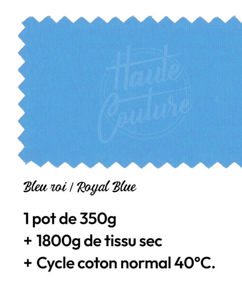 Teinture Textile Bleu Roi - La Quincaillerie Remoise