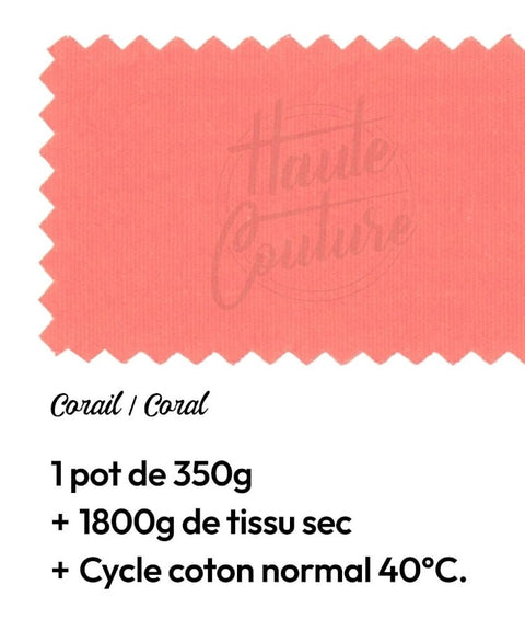 Teinture Textile Corail - La Quincaillerie Remoise