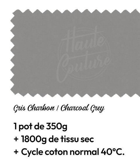 Teinture Textile Gris Charbon - La Quincaillerie Remoise