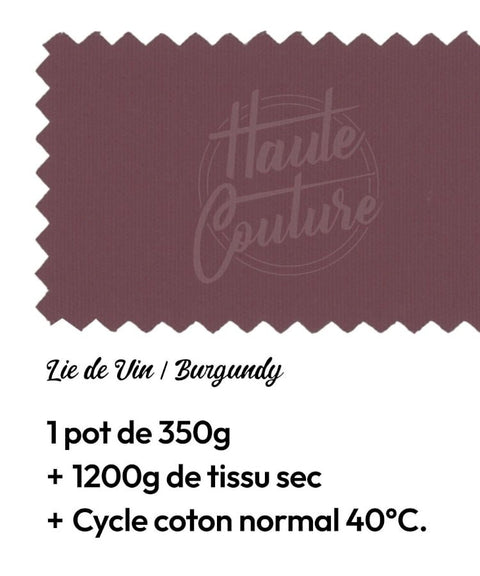 Teinture Textile Lie de Vin - La Quincaillerie Remoise
