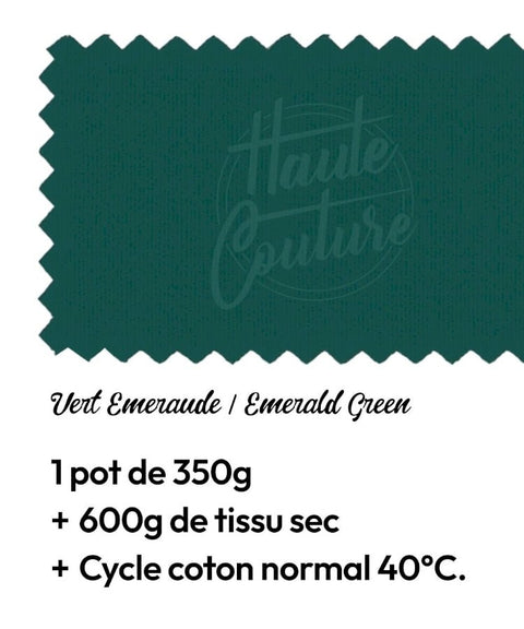Teinture Textile Vert Émeraude - La Quincaillerie Remoise