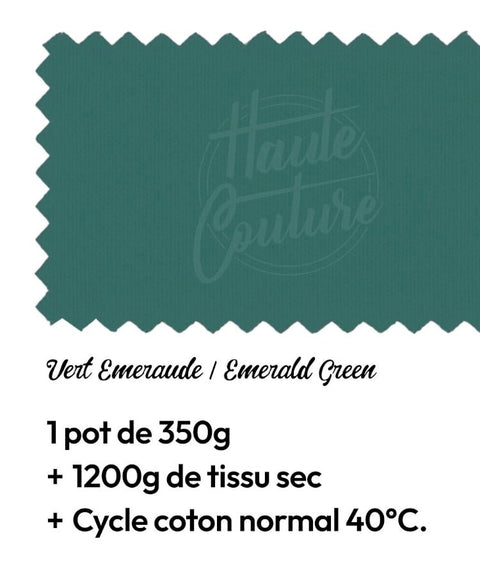 Teinture Textile Vert Émeraude - La Quincaillerie Remoise