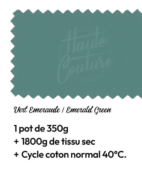 Teinture Textile Vert Émeraude - La Quincaillerie Remoise