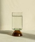 Verre A Pied Blanc Cannelle - La Quincaillerie Remoise