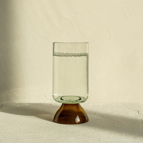 Verre A Pied Blanc Cannelle - La Quincaillerie Remoise
