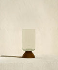 Verre A Pied Blanc Cannelle - La Quincaillerie Remoise