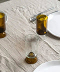 Verre A Pied Cannelle Blanc - La Quincaillerie Remoise