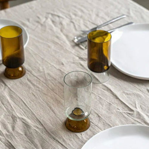 Verre A Pied Cannelle Blanc - La Quincaillerie Remoise