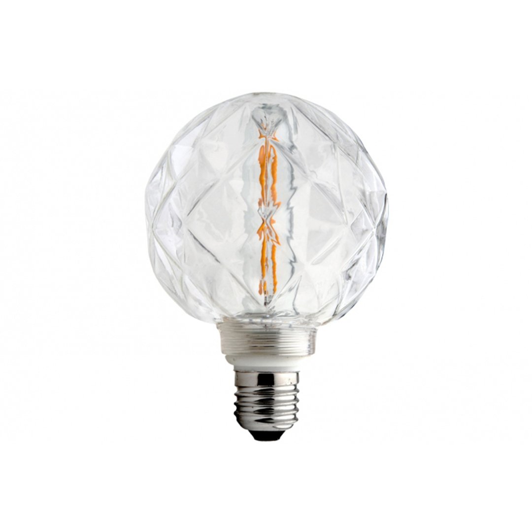 Ampoule LED à filament E27 dimmable - verre concave - 2700K - 4W - La Quincaillerie Remoise