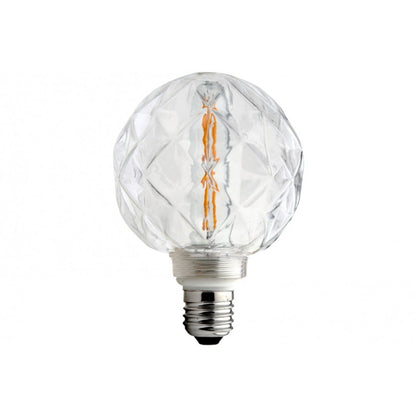 Ampoule LED à filament E27 dimmable - verre concave - 2700K - 4W - La Quincaillerie Remoise