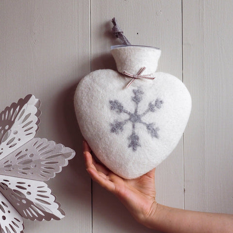 Bouillotte en laine mérinos (existe différents couleurs et motifs) - La Quincaillerie Remoise