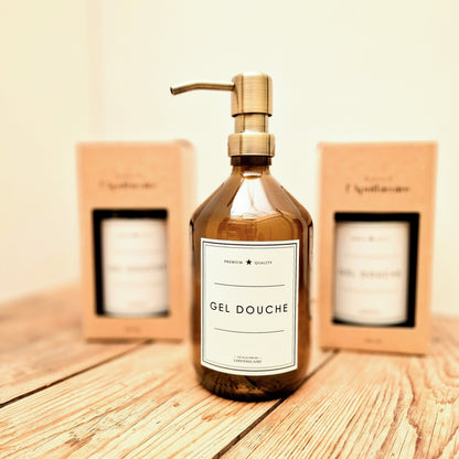 Flacon De Gel Douche Ambré - La Quincaillerie Remoise