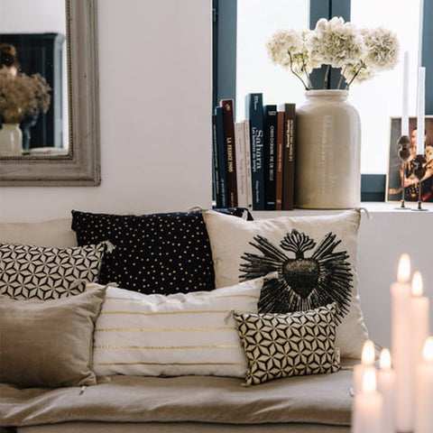 Housse de coussin 50x50 (existe en différents motifs) - La Quincaillerie Remoise